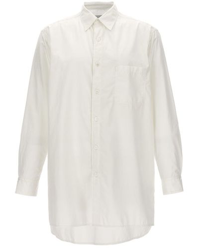 Yohji Yamamoto 'Z-Standard Big Chain Stitch' Shirt - White