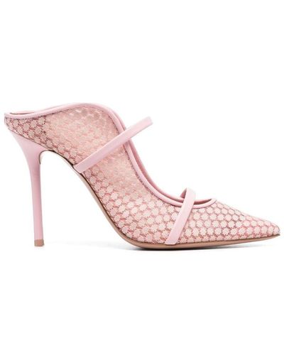 Malone Souliers Maureen 85mm Leather Mules - Pink