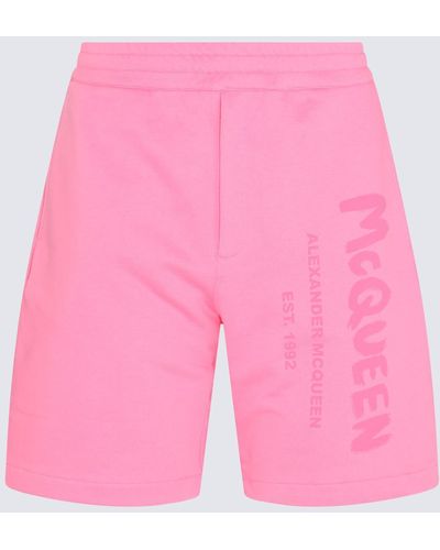 Alexander McQueen Cotton Track Pants - Pink
