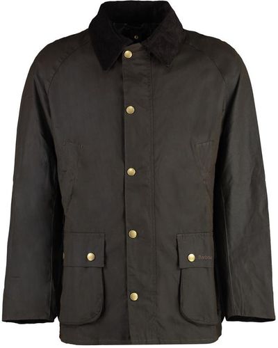 Barbour Ashby Wax Waxed Cotton Jacket - Black