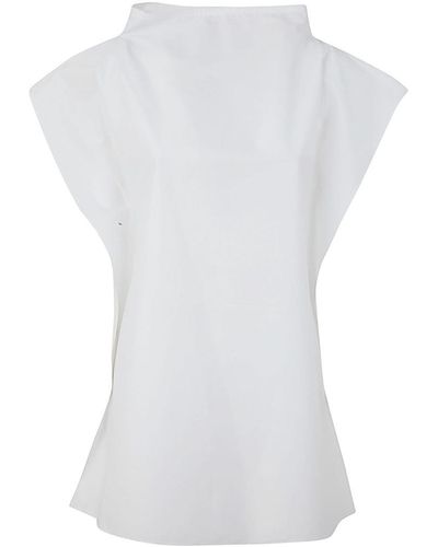 NINA 14.7 Cotton Poplin Shirt - White