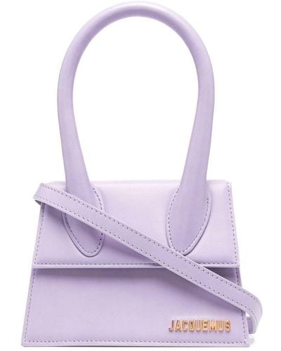 Jacquemus Le Chiquito Medium Leather Top-handle Bag - Purple