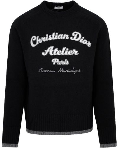 Dior Wool Knitted Jumper - Black