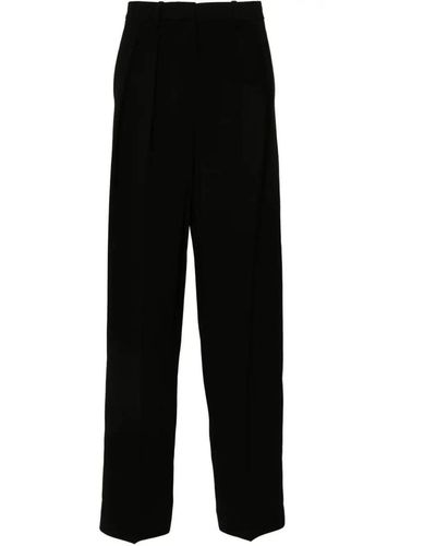 Theory Double Pleat Trouser Clothing - Black