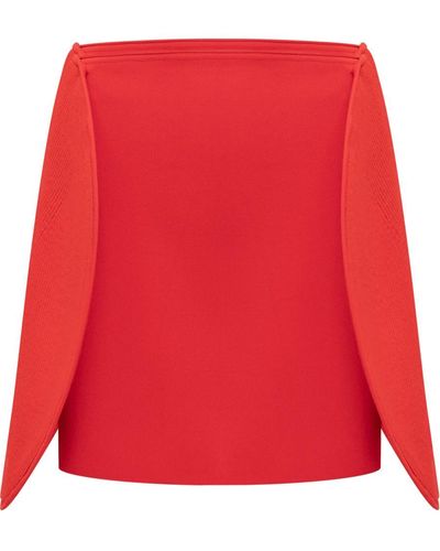 Victoria Beckham Circle Skirt - Red