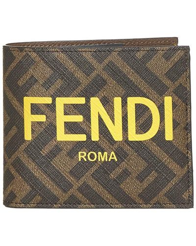 Fendi Bi-fold Wallet With Logo - Multicolour