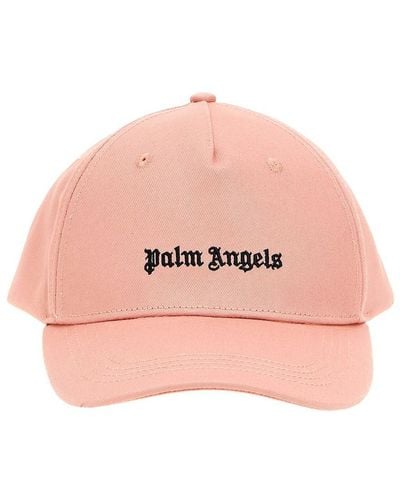 Palm Angels Classic Logo Hats - Pink