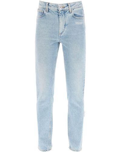 Off-White c/o Virgil Abloh Slim Jeans - Blue