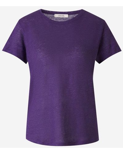 Dorothee Schumacher Fluid Hemp T-Shirt - Purple