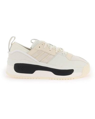 Y-3 Rivalry Leather Trainers - White