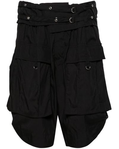 Isabel Marant Heidi Low-rise Belted Shorts - Black