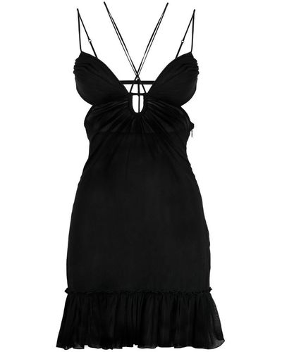 Nensi Dojaka Cut-out Detail Minidress - Black