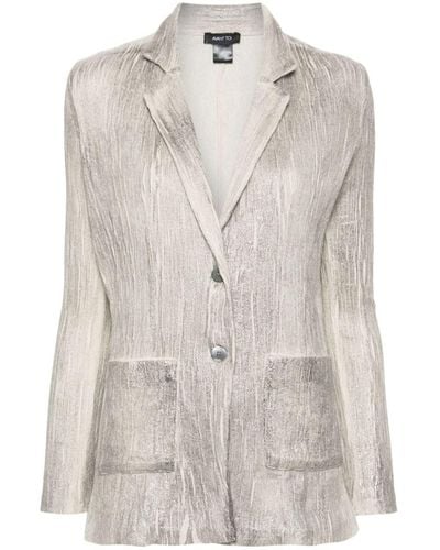 Avant Toi Cashmere And Silk Blend Jacket - Grey