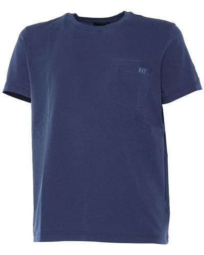 Fay T-Shirt M/C - Blue