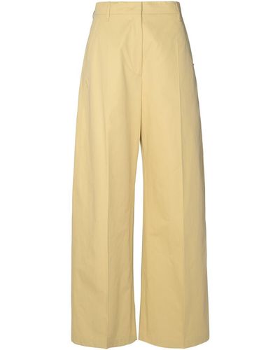 Sportmax 'Gebe' Cotton Trousers - Yellow