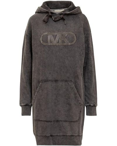 MICHAEL Michael Kors Michael Acid Hooded Dress - Grey