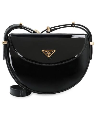 Prada Patent Shoulder Bag - Black