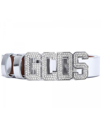Gcds Bling Classic Logo Belt Accessories - Metallic