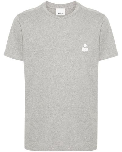 Isabel Marant Zafferh Logo-print T-shirt - Grey