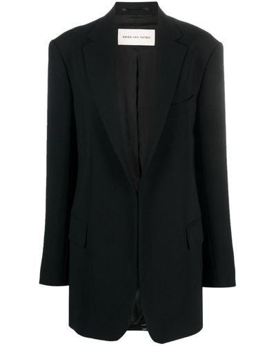 Dries Van Noten 00980-blur 7216 W.w.jacket Clothing - Black