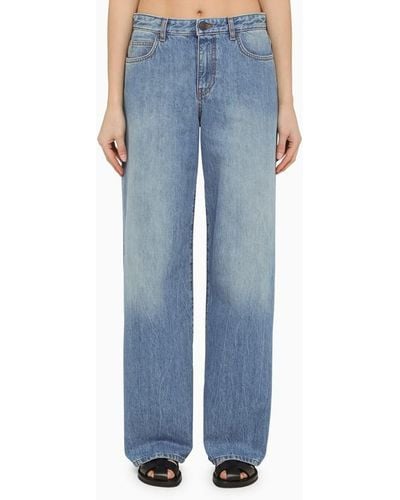 The Row Washed Denim Jeans - Blue