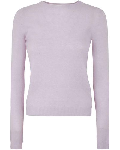 Roberto Collina Crew Neck Sweater Clothing - Purple