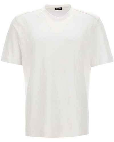 Zegna Linen T-Shirt - White