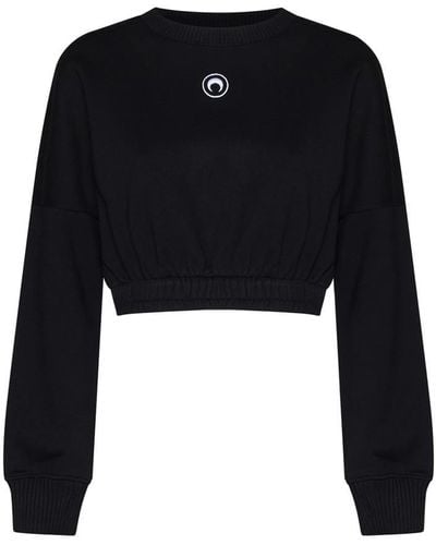 Marine Serre Sweaters - Black