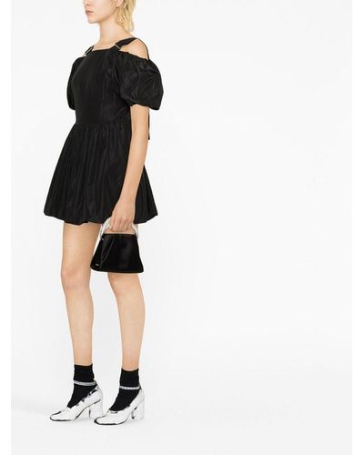 Simone Rocha Puff Sleeve Mini Dress - Black
