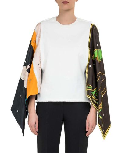 JW Anderson Palm Lady Flag Top - White