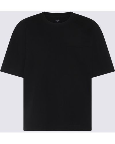 Lemaire Cotton-Linen Blend T-Shirt - Black