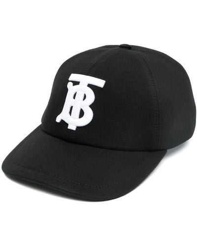 Burberry Tb Monogram Baseball Cap - Black
