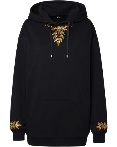 Etro Black Cotton Sweatshirt