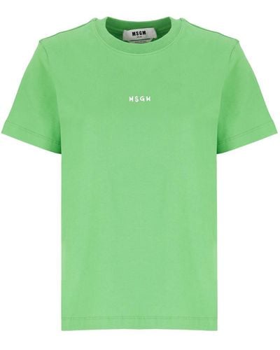 MSGM T-shirts And Polos Green