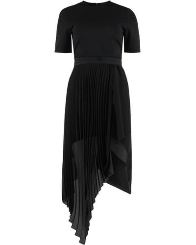 Givenchy Pleated Midi Dress - Black
