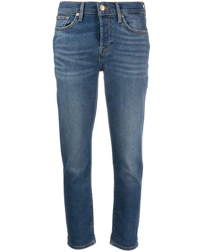 7 for all mankind cropped hotsell skinny jeans