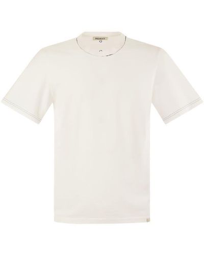 Premiata Short-Sleeved Cotton T-Shirt - White