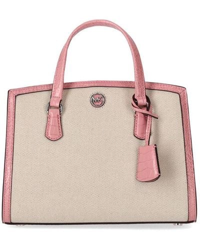 MICHAEL Michael Kors Chantal Canvas Pink Handbag