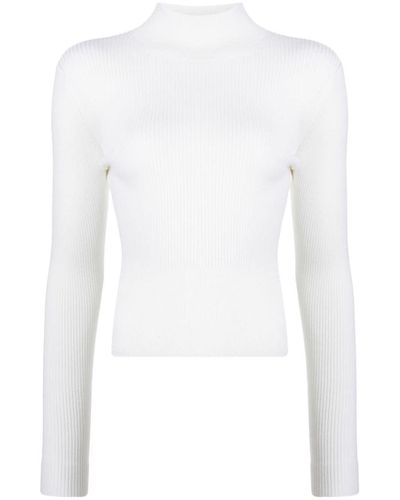 Patou Long Sleeve Knitted Top - White