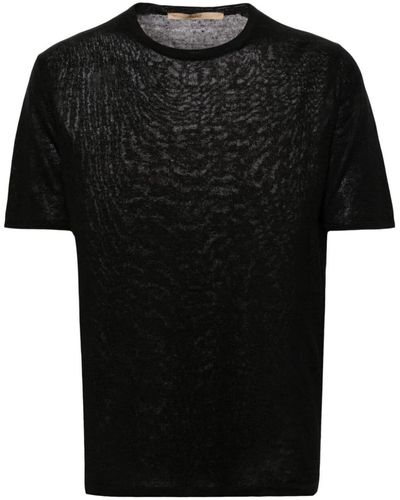 Roberto Collina Short Sleeves Crew Neck T-Shirt - Black