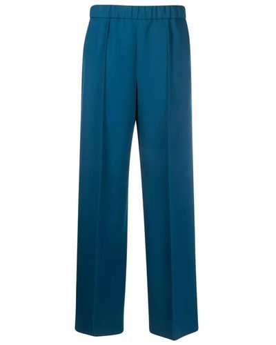 Jil Sander Regular & Straight Leg Trousers - Blue