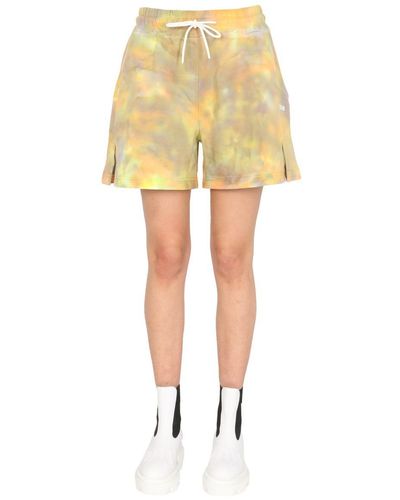 MSGM Cotton Shorts - Yellow