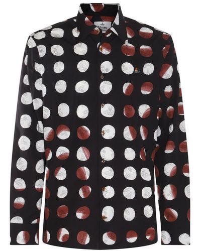 Vivienne Westwood Multicolour Cotton Dots Shirt - Black