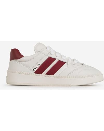 Bally Striped Leather Sneakers - Pink