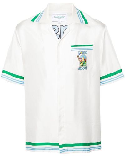 Casablancabrand Satin Shirt - White
