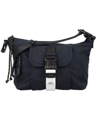 A.P.C. Treck Shoulder Bag - Blue