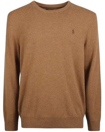 Ralph Lauren Crew-neck Jumper - Brown