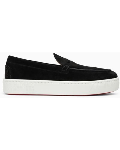 Christian Louboutin Black Leather Loafer