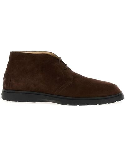 Tod's Suede Boots Boots, Ankle Boots - Brown