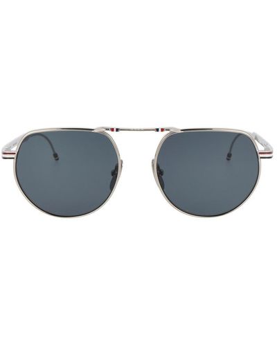 Thom Browne Aviator Sunglasses - Blue